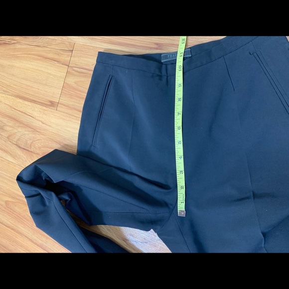 Prada Navy High Rise Straight Leg Trouser Pants - Picture 13 of 16